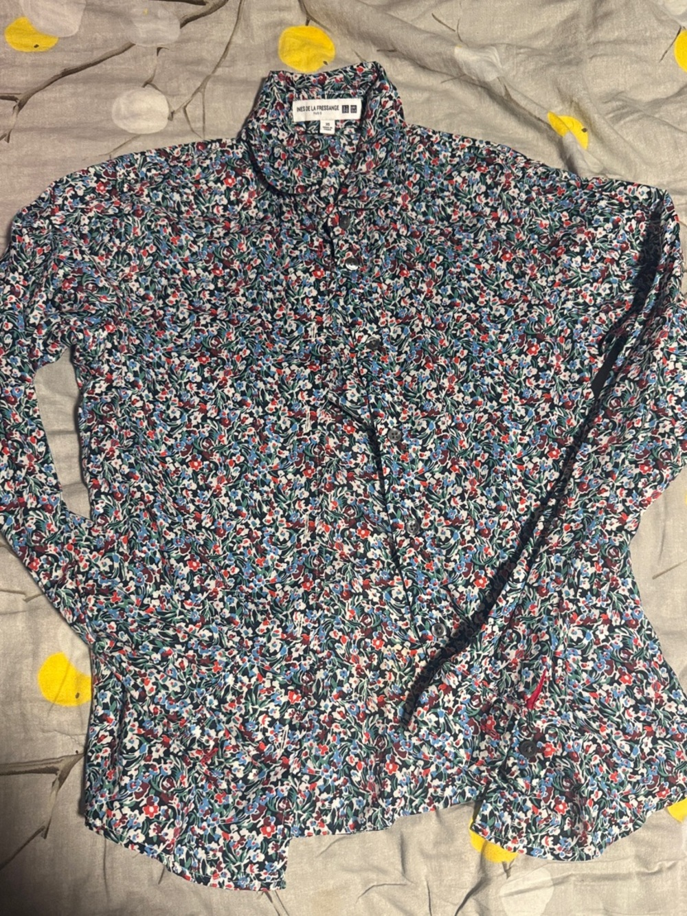 Ines de la Fressange for Uniqlo Floral Button-Up Blouse - Multicolor